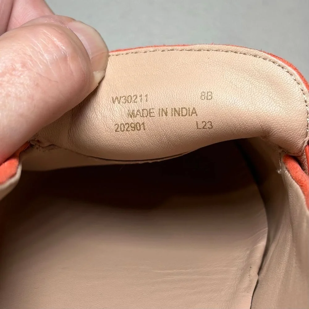 Cole Haan NWOT Women's Cloudfeel Montauk Orange Suede Espadrille Loafers‎ 8B